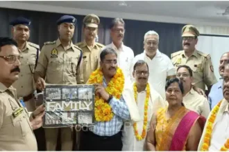 Mirzapur 14 police officers employees were bid farewell on retiremen