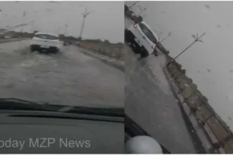 Mirzapur Breaking Water filled on the road due to clogged drains on Shastri Setu