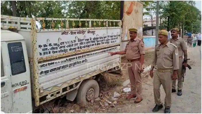 Mirzapur Police confiscated movable property worth Rs 12 lakh of a notorious cow smuggler