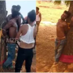 Mirzapur Two youths were tied to a neem tree and beaten up on the charge of mobile theft video goes viral