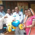 Chilh Mirzapur Toys and educational kits were distributed at 7 Anganwadi centres