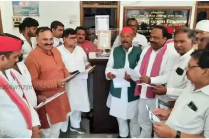 Establishment of Constitution Reservation Value Pillar in Mirzapur SaPa office