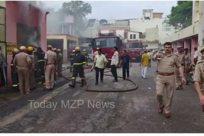 Fire broke out in the biggest government hospital of Moradabad division