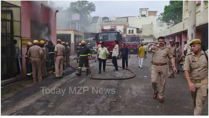 Fire broke out in the biggest government hospital of Moradabad division