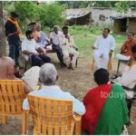 Former BJP district president Dr. Dharamvir reached Sonbhadra to meet the victim's family