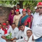 Gyanpur Bhadohi Tree plantation was done in the district on the birthday of Akhilesh Yadav