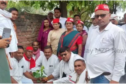 Gyanpur Bhadohi Tree plantation was done in the district on the birthday of Akhilesh Yadav