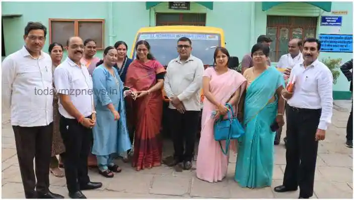 Kashi Vidyapeeth Gyanchand Mentally Retarded Children School gets a new vehicle