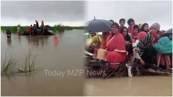 Kushinagar Breaking Rising water level of Narayani river started causing devastation