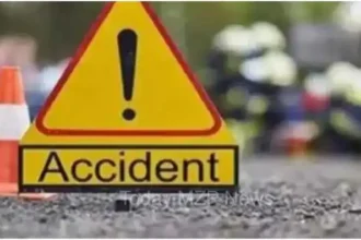 Lalganj, a four-wheeler hit two people riding a bicycle