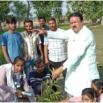 Mirzapur Ahraura 200 saplings planted in Swadakuber Singh Postgraduate College