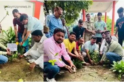 Mirzapur Arvind Kumar planted saplings in Ghantaghar as part of Birthday Week