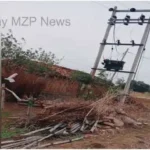 Mirzapur Electric wires hanging from poles erected against the norms are inviting accidents