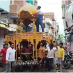 Mirzapur Kachhwa The chariot is being cleaned for the Rath Yatra festival