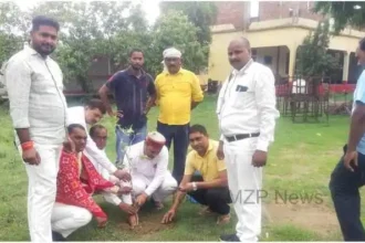 Mirzapur News Plantation under the leadership of District President