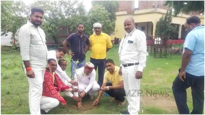 Mirzapur News Plantation under the leadership of District President