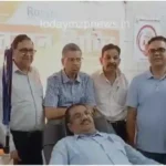 Mirzapur Rotary Club members donated blood