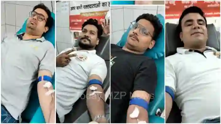 Mirzapur Voluntary blood donation camp organized by Vindhya Foundation Trust