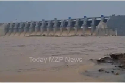 Sonbhadra Due to rain in Chhattisgarh, the water level of Kanhar Dam is increasing rapidly