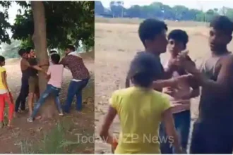 Sonbhadra The boy was beaten up by goons for cutting mango and sheesham trees