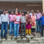 Sonbhadra news National Health Mission employees protested