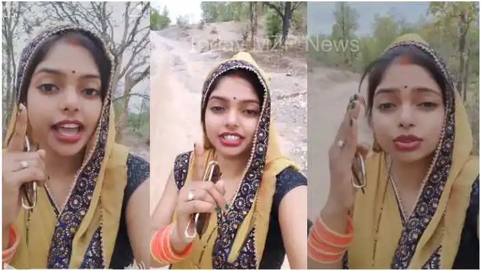 The newly married woman said through the video Modi ji get the road constructed