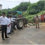 Vindhyachal Jharkhand CM arrival is just a short time away and the administration is troubled as the road is flooded