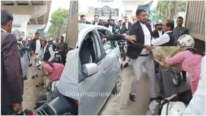 Allahabad HC Lawyer misbehaves with woman outside HC Bar Association takes big action