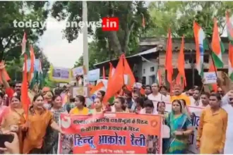 Bhadohi Anger rally against the atrocities being committed on Hindus in Bangladesh