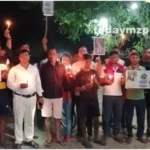 Candle march taken out demanding death penalty for the accused in Chilh Kolkata case