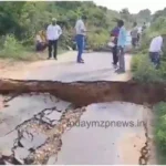 Chandauli Road collapse causes chaos