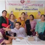 Health camp organized by Lioness Club Men at Vindhyachal Old Age Home