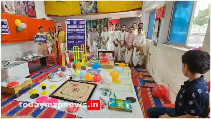 Inner Wheel Mirzapur built a sports room in Sanskrit school