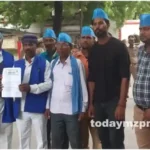 Mirzapur Bhim Army protested against the quota given in reservation