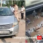 Mirzapur News Alcohol was being smuggled in a luxury car police revealed