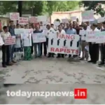 Mirzapur Protest against the brutal murder of a doctor