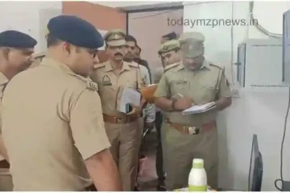 Mirzapur SP did annual inspection of Drummondganj police station