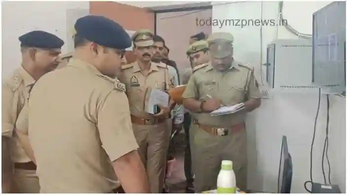 Mirzapur SP did annual inspection of Drummondganj police station