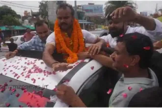 Olympian Lalit who reached Varanasi after making India proud in Paris was welcomed