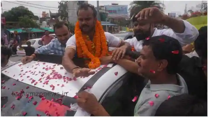 Olympian Lalit who reached Varanasi after making India proud in Paris was welcomed