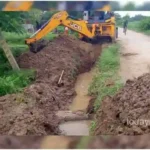 Repair work of broken drinking water pipeline of Amrit Yojana started