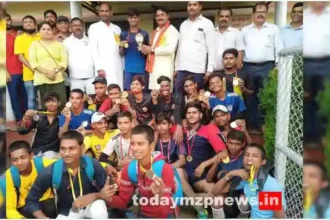 Sonbhadra Bhadohi was the winner in the 26th divisional football boys