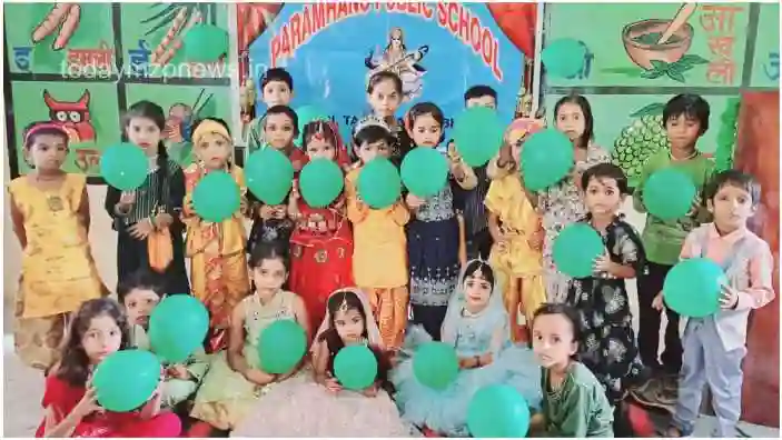 Sonbhadra Children Organized Green Day and Rakhi Competition