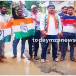 Sonbhadra Claim of pothole free road in Nagar Palika is only on paper-Ashu