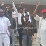 Sonbhadra Protest held against Dusan Company for not paying workers