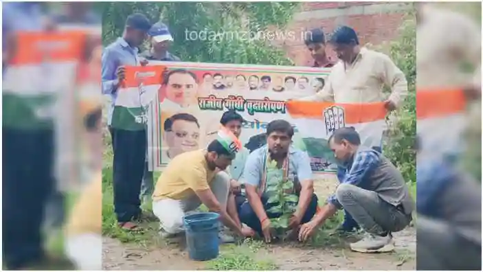 Sonbhadra Rajiv Gandhi Planting Campaign is going on in the district-Ashu