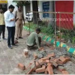 Sonbhadra Work of railing started for plantation and beautification