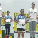 Student of Set Meri School Mirzapur got silver medal in athletics state competition