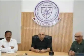 Varanasi Press conference of Professor Amit Patra Director of IIT BHU