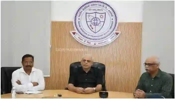 Varanasi Press conference of Professor Amit Patra Director of IIT BHU